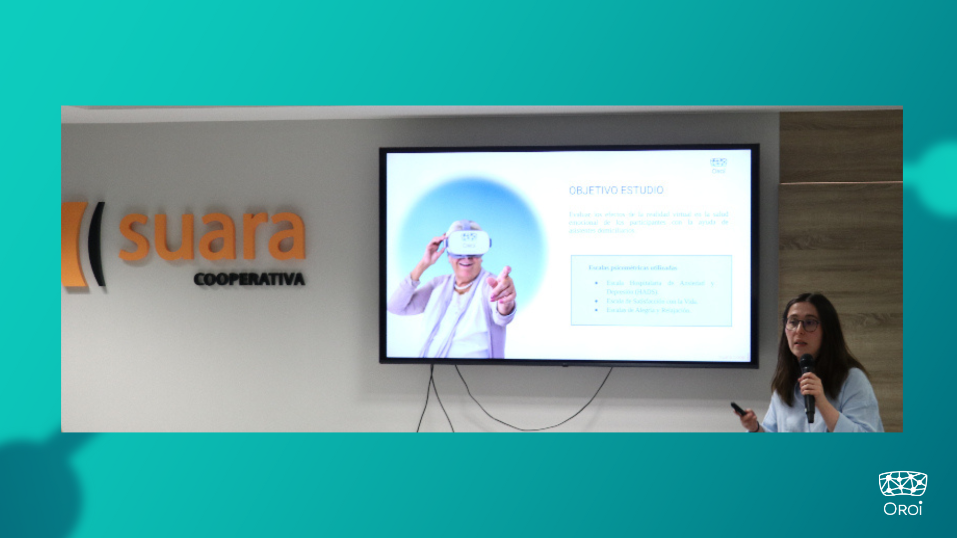 Evento de presentación de resultados en Suara